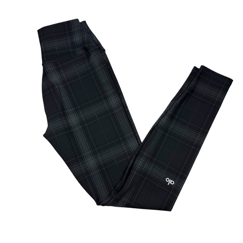 ALO Yoga Black Plaid Leggings